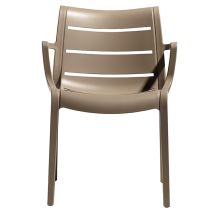 Scab - Sedia Sunset Tortora S-cab Poltrona Impilabile In Tecnopolimero Rinforzato Uso Interno/esterno Elegante E Robusta – Made In Italy