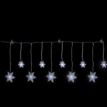 Schneeflocken Lichterkette 10leds Kaltweiß-dlk083
