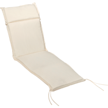 Cuscino Lettino Ecru' 190x60x7cm Giardino Made In Italy Fabotex