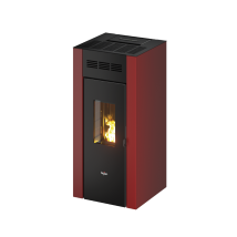 Pegaso Elane - Stufa A Pellet Ventilata Da 8,5 Kw Rosso
