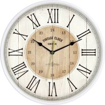 81748-07 Quarzo Orologio Da Parete 30.5 Cm Bianco - Eurotime