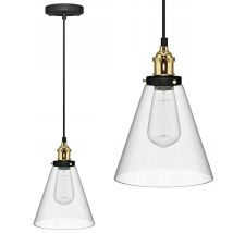 Toolight – Modern Ceiling Lamp – Glass and Metal – Geometric Style for Office, Dining Room, Kitchen, Living Room