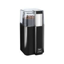 Melitta – Amigo Black Coffee Grinder – 60g Bean Capacity – Stainless Steel Blades – Push-to-Grind Control – Auto-Off Feature
