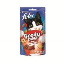 Nestle - Felix Goody Bag Mixed Grill Flavoured With Beef Chicken And - 8 X 60g - 133937