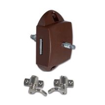 Serratura Push-lock Bilaterale Con Ganci Marrone