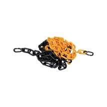 Absperrkette Pp Gelb/schwarz 9 Mm Länge 3 M Mit 2 Universalhaken