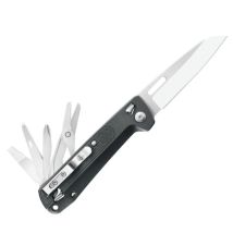 Leatherman - Multiherramienta Free K4 Gray, Ideal Para Uso Diario Y Aventura, 9 Funciones, Hoja De Navaja 420hc, Tijeras, Apertura Con Una Mano, 
