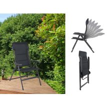 Xxl Campingstuhl Klappbar - Liegestuhl Mollema Anthrazit