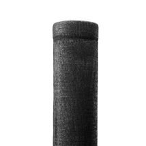 Brise Vue Toile En Rouleau Haute Densité (350gr/m²) H 1m03 Longueur 10m - Noir