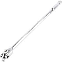 Maxpower 2 In 1 Breaker Bar Wheel Nut Spanner Flexible Handle With Dual-drive With 1/2" And 3/8" Nut Sq. Drivers, (24"/600mm)