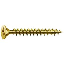 Spax - Universalschraube, 5 X 20 Mm, 1000 Stück, Vollgewinde, Senkkopf, Kreuzschlitz Z2, 4cut, Yellox - 1081020500205