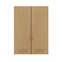 Hucoco - Nellio - Wall Mounted Mirror Cabinet - Bathroom Wall Cabinet - Dimensions 64x30x90 Cm - Bathroom Storage
