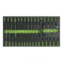 JBM – 16873 – Supporto termoformato morbido con 32 utensili – 77x7x41 cm, 3,78 kg – Utensili per officina e garage