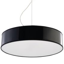 LEDKIA – Arena 45 Black Pendant Lamp – E27, 3x15W Max, 230V, IP20, 45x111 cm – Modern Lighting Solution for Contemporary Interiors