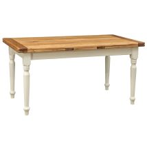 Biscottini - Mesa De Madera Maciza 160x90 Cm Mesa De Comedor Y Cocina Mesa Extensible Mesa De Centro Rectangular Artesano Made In Italy