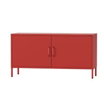 Jan Nowak Fernsehschrank Rosa Tv Schrank Tv Mit Beinen Board Für Wohnzimmer, Schlafzimmer Metall Fernsehtisch Mit Türen Und Stauraum, 115 X 59,5 X 40 