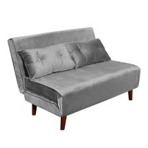 Kosy Koala - Double Sofa Bed Sleeper Foldable Portable Pillow Lounge Couch Grey Sofa Bedliving Room Furniture