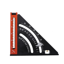 Regla Triangular Plegable De Aluminio Y Metal De Carpintero, Escuadra Combinada De 310 Mm, Multifunción, Regla Angular, Transportador