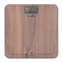 Elektronische Personenwaage Ohne Batterien - Terraillon - Power Free Natura Noyer, Dynamo Zur Stromversorgung, Bis Zu 180kg, Präzision 50g