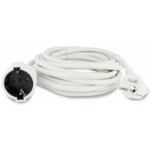 Rallonge H05VV-F SK 5 m blanc – Electricité et domotique – Longueur, Intensité courant, Section, Puissance, Tension électrique