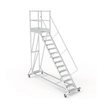 Piattaforma Con Ruote 15 Gradini - Altezza Massima Di Lavoro 5.00m - Ptf115-pt