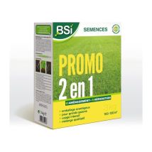 Semillas De Césped - Instalación O Reparación Rápida - Con Recubrimiento Protector - Alta Calidad - Hasta 150m² - 3kg - Bsi