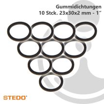 Gummi Dichtung, 23 X 30 X 2 Mm (ve 10 Stück) - Stedo