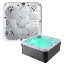 Spa Gonflable 5 Places Gr5 – 36 Jets Hydromassage – Pompe Lx 3 Hp – Réchauffeur Balboa 3000w – Dimensions 215x215 Cm – Archipel