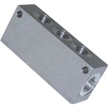 Verteilerblock einseitig 10 bar 1/4 Zoll Hochwertiger Kunststoff 60418