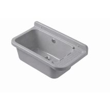 Evier Poste D’eau En Polypropylène Gris Robuste Intérieur Et Extérieur 50 Cm