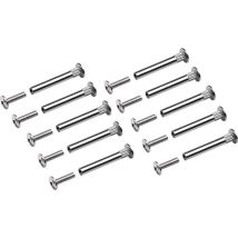 Metafranc Lot De 10 Vis De Raccordement Avec Filetage M4 En Acier Galvanise - Ideales Pour Connecter Des Meubles, 361796