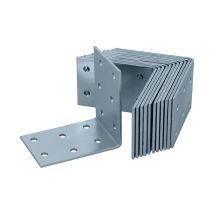 Helpmate - 12 Pezzi Angolo Piastra Forata 60 X 60 X 40 Mm – Connettore Angolare Zincato Galvanicamente & Blu Passivato – Connettore In Legno Con 