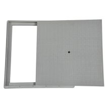 1pz Chiusino Carrabile Coperchio Con Bullone Coperchio 33x33 Cm, Telaio 37x37 C