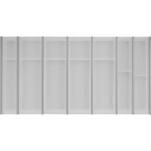 Besteckkasten Für Schubladen Set Cuisio Kb 1000mm - Besteckorganizer Passend Zu Merivobox, Kunststoff/aluminium Weiß - Ninka
