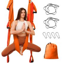 Aerial Yoga Schaukel Yoga Hängematte Set Mit Tragetasche Und Verlängerungsgurten, Trapez Sling Für Home Gym Anti-schwerkraft Inversion Pilate Fitness,