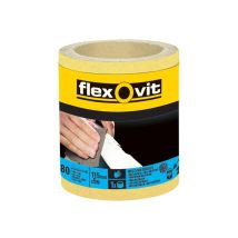 Flexovit – High-Performance Sanding Roll 115mm x 10m – Grit 80 – Aluminium Oxide Grain