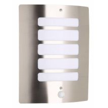 Brilliant - Lámpara Exterior Con Detector Todd Acero Bombilla E27 Máx 60 W