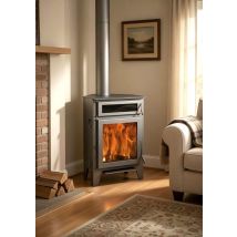 Juan Panadero – Poêle à bois MOD. R5 FOUR MAX – 11 kW – Énergie Bois – Efficacité A+ – Design Contemporain