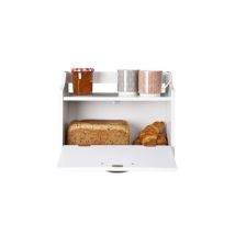 Elegant Brands – Minack Bread Bin – Wooden Storage Box for Bread and Pastries – Water-Resistant Finish – Kitchen Organiser