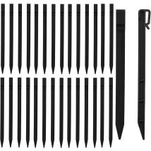 Lot De 30 Piquets D'Ancrage De Jardin En Plastique Très Résistants Pour Maintenir Le Fond Du Filet De Jardin