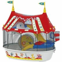 Ferplast Circus Fun Käfig Für Nager Rot 49,5x34x42,5 Cm