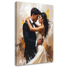 Tableau Moderne, Couple Amoureux Amour Glamour,70x100