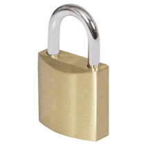 Candado De Laton Macizo Con Llave 20 Mm Dorado