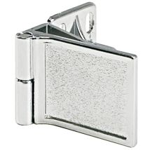 Hafele - Jgo.bisagras Puerta Cristal Central Cromo , El Juego De Bisagras Para Puerta De Cristal Central En Acabado Cromo Está Diseñado Para 