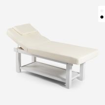 Lettino Da Massaggio Professionale Relax 2 Zone Estetista Spa Larex - Bianco