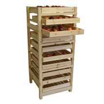 Traditional Wooden Apple Storage Rack (10 Drawer)