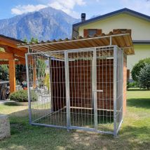 Sider Box - Box Per Cani Da Esterno Coperto E Retro In Legno Zincatura A Caldo Da 200x300xh180 Cm