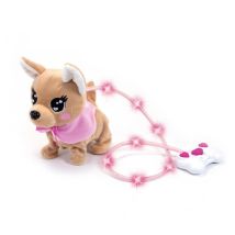 Peluche Chihuahua Chi Chi Love Loomy - 20 Cm - Peluche Filoguidée - Piles Incluses