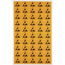 Wolfgang Warmbier - Esd-logo 50 St. Gelb, Schwarz (l X B) 30 Mm X 25 Mm 2850.3025 Selbstklebend