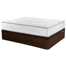 Matelas À Ressorts Ensachés Gaviota Oro 31 Cm Avec Visco-graphène + Sommier Pliant Relax 3d Grande Capacité, 32 Cm De Hauteur 105x190 Cm - Wengue